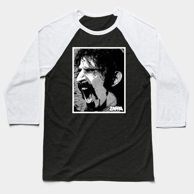 Frank Zappa - Scream Baseball T-Shirt by Lilian's